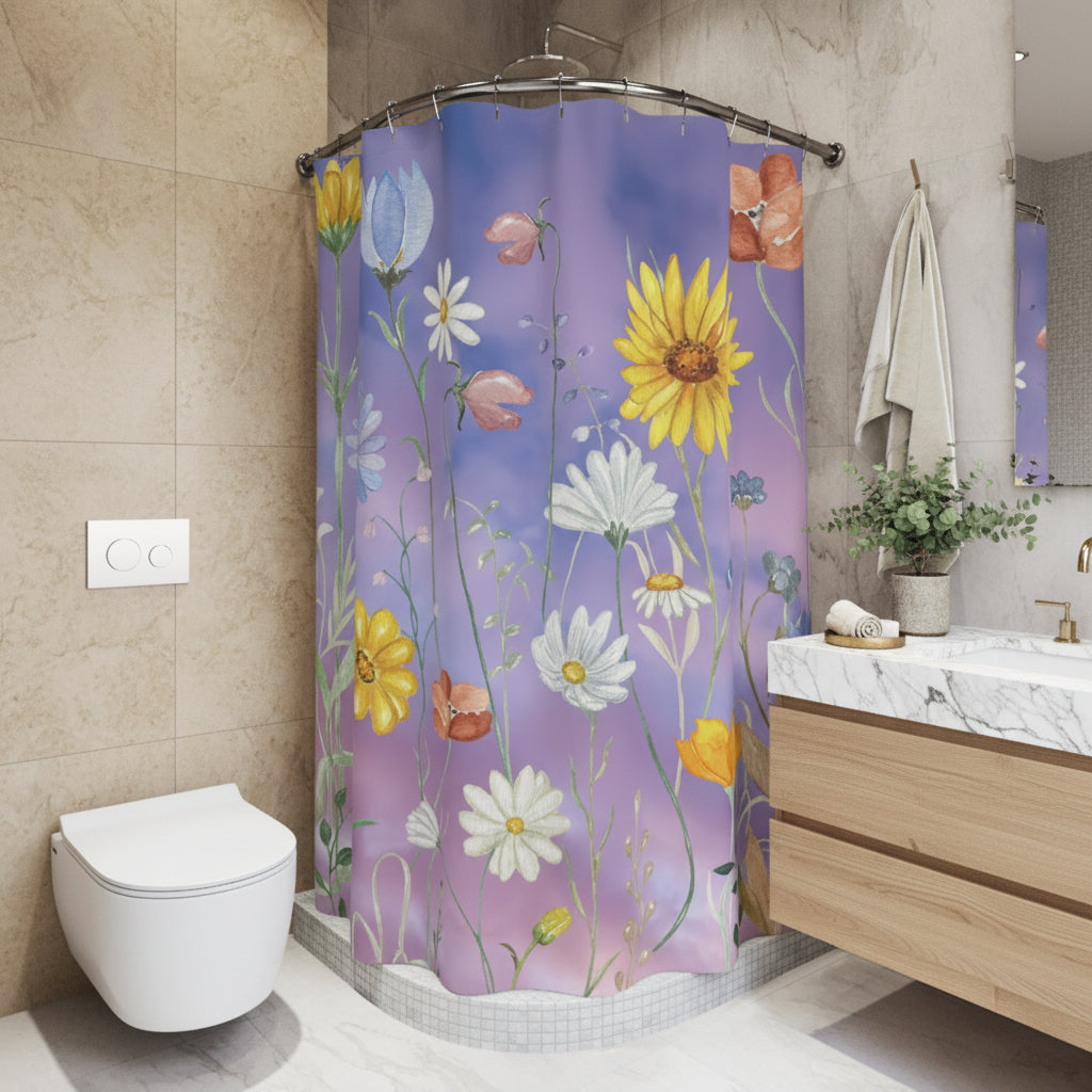 Floral Meadow Shower Curtain