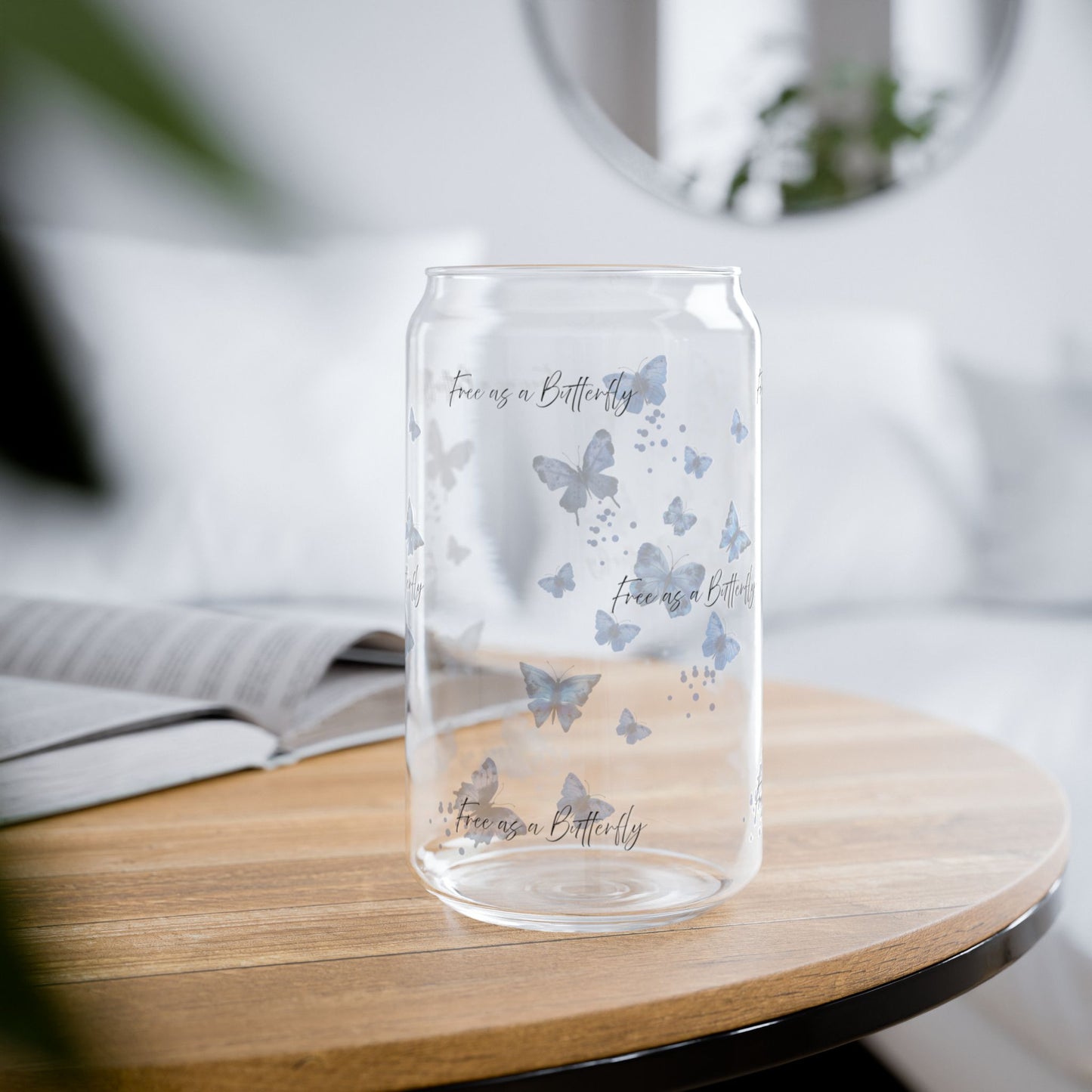 "Free as a Butterfly" Sipper Glass