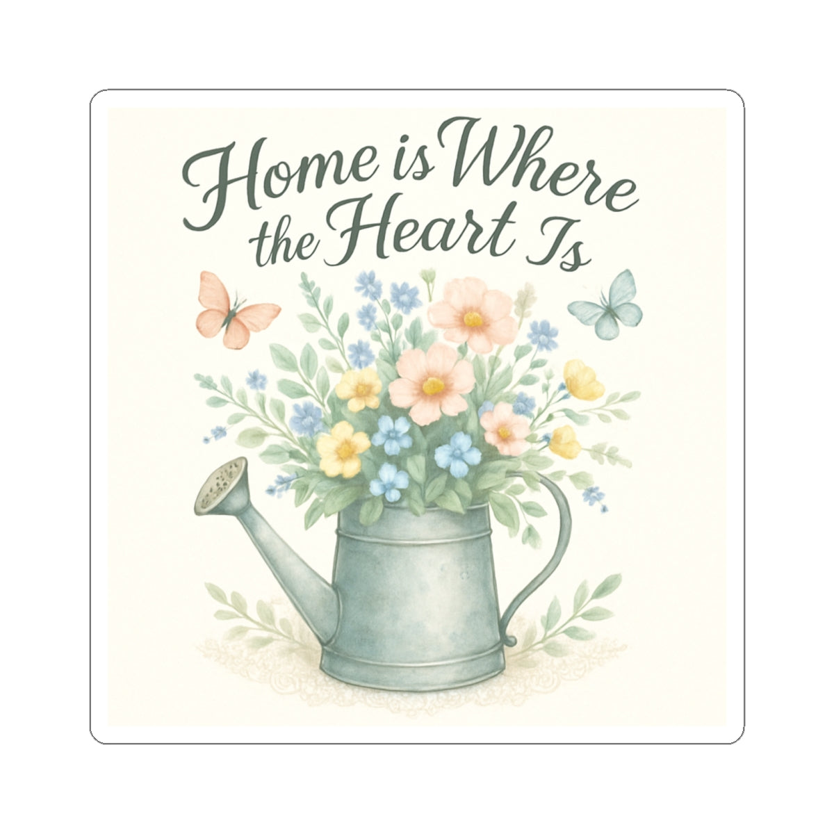 "Home Is Where the Heart Is" Sticker