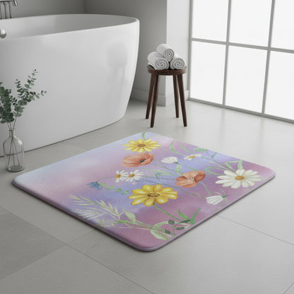 Floral Meadow Bath Mat