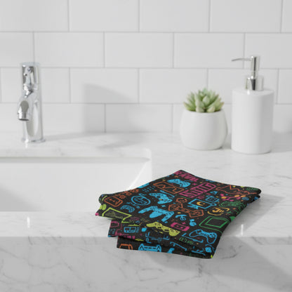 Gamer Icons Face Towel