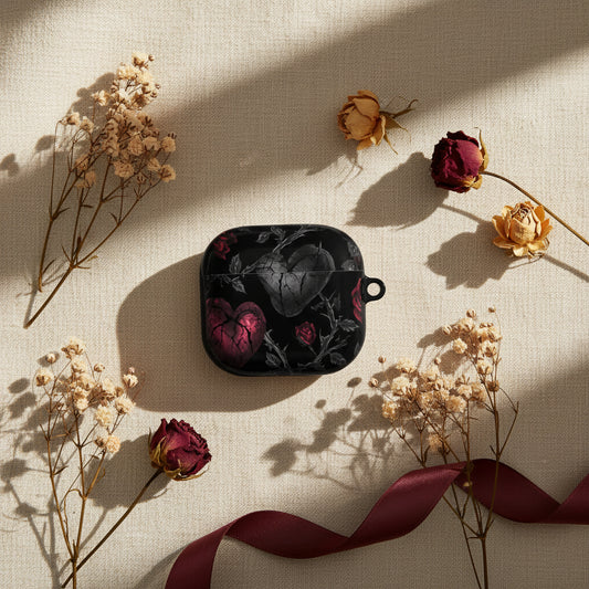 Gothic Cracked Heart Protective Apple AirPods Cover
