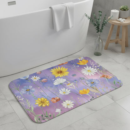 Floral Meadow Bath Mat