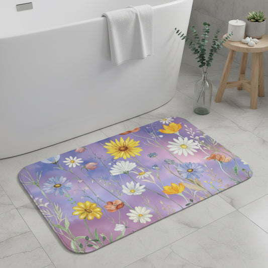 Floral Meadow Bath Mat