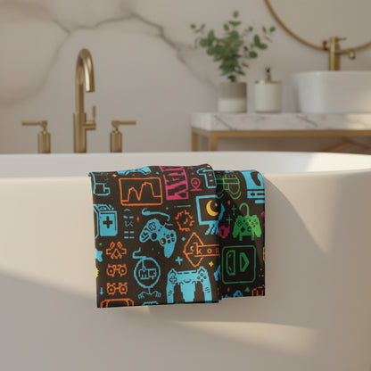 Gamer Icons Face Towel