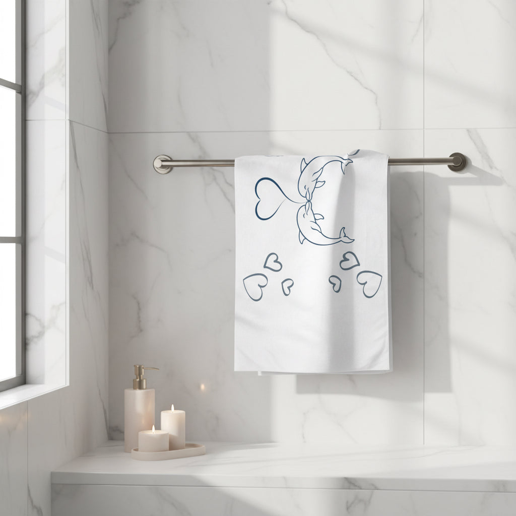Dolphin Heart Towel