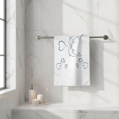 Dolphin Heart Towel