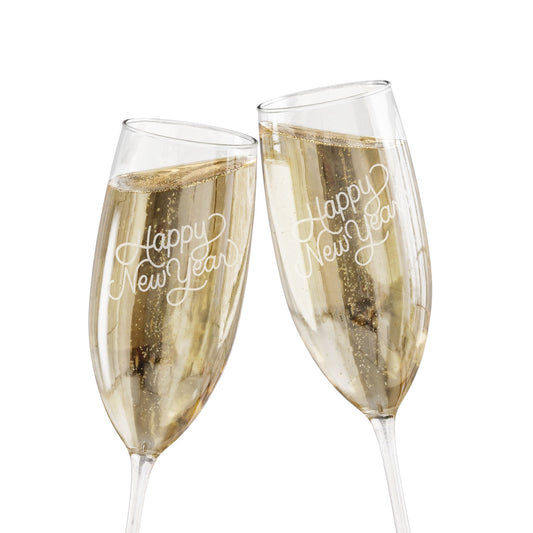 New Year Champagne Glass