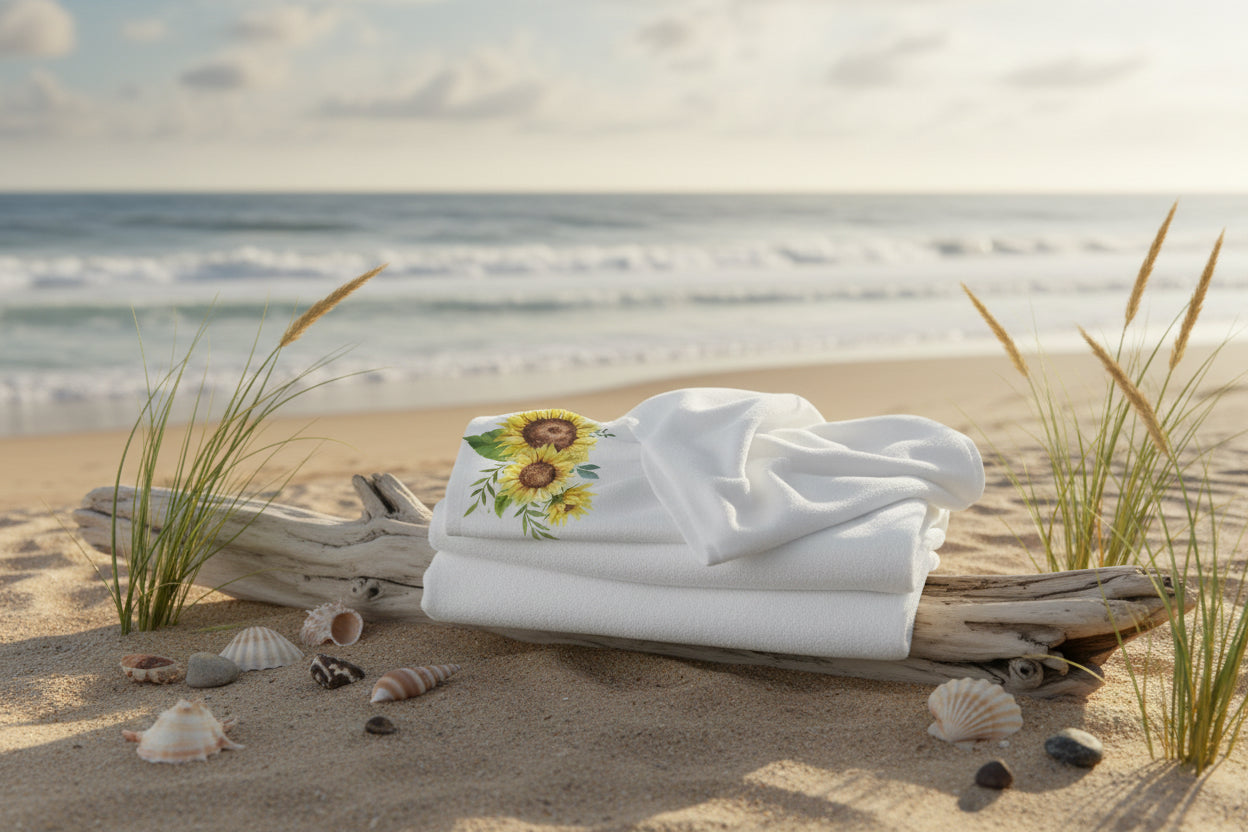 Sunflower Bouquet Beach Towel