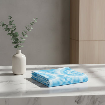 Blue Tie-Dye Face Towel