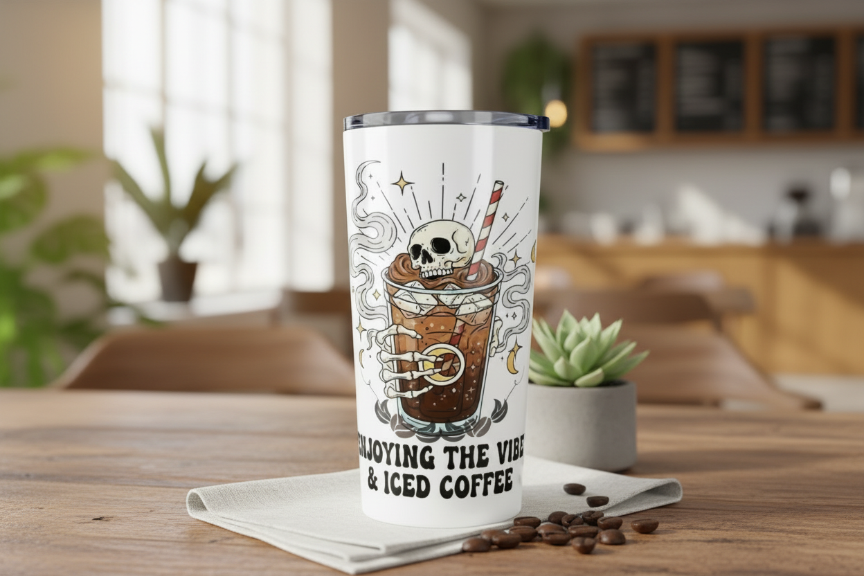 "Good Vibe Coffee" Travel Coffee Tumbler