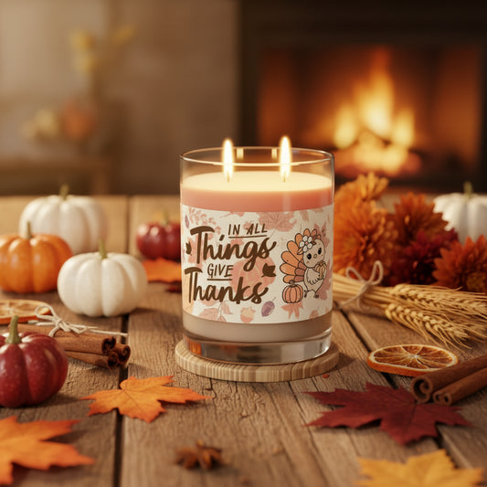 In All Things Give Thanks Scented Candle