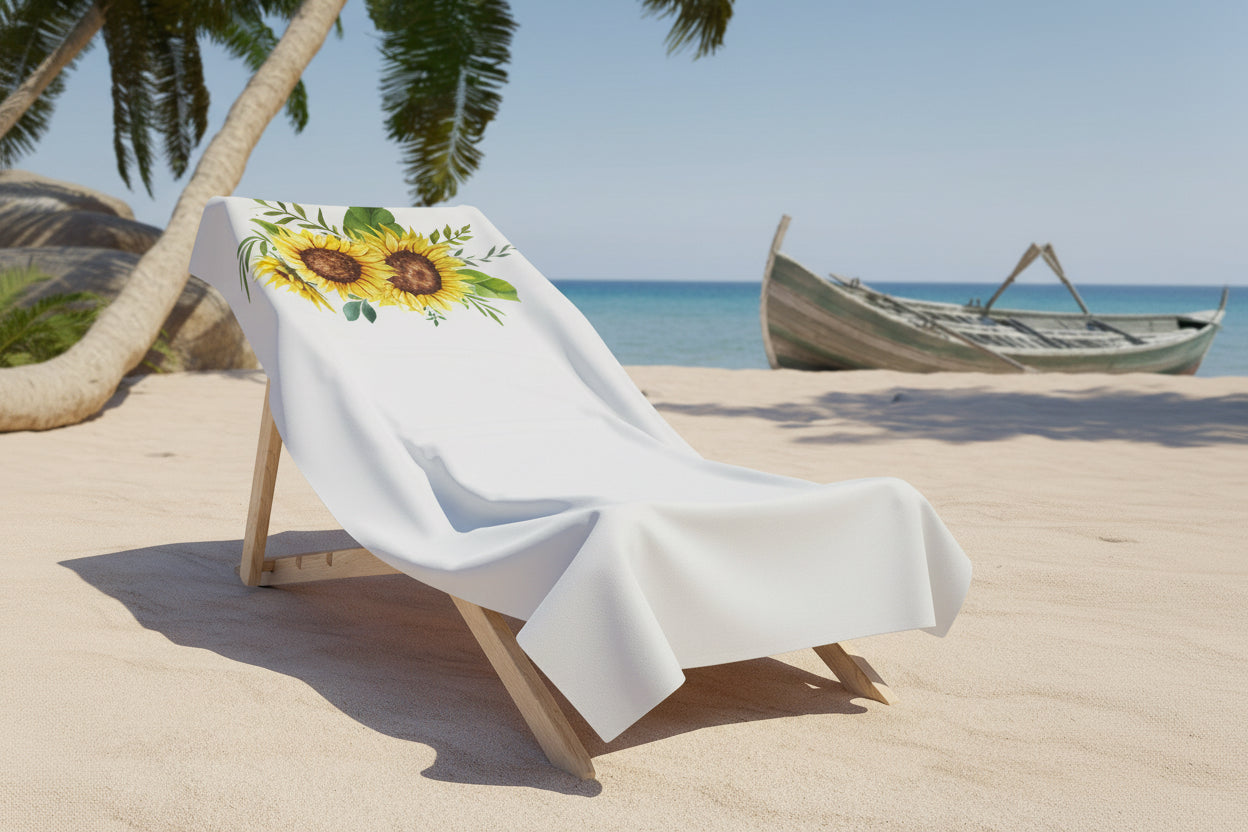 Sunflower Bouquet Beach Towel