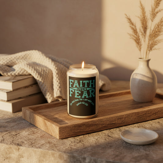 Faith Over Fear Scented Soy Candle