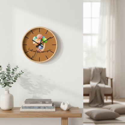 "I will not buy more yarn..." Wall Clock