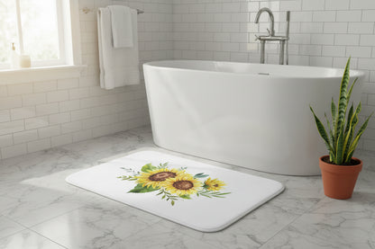 Sunflower Bouquet Bath Mat