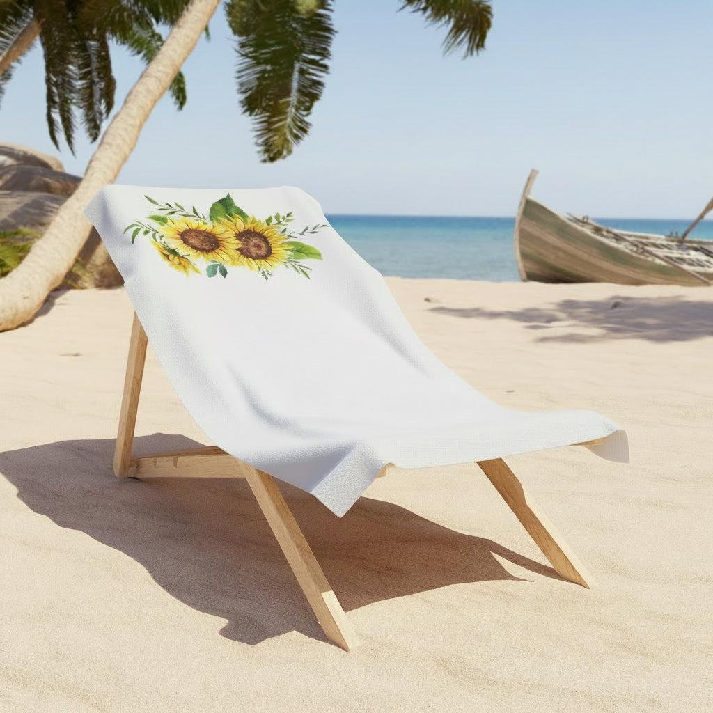 Sunflower Bouquet Beach Towel