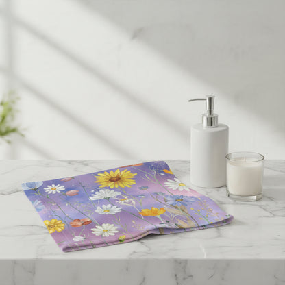 Floral Meadow Face Towel