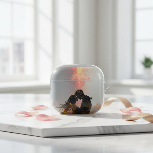 Romantic Flame Silhouette Protective Appel AirPods Cover