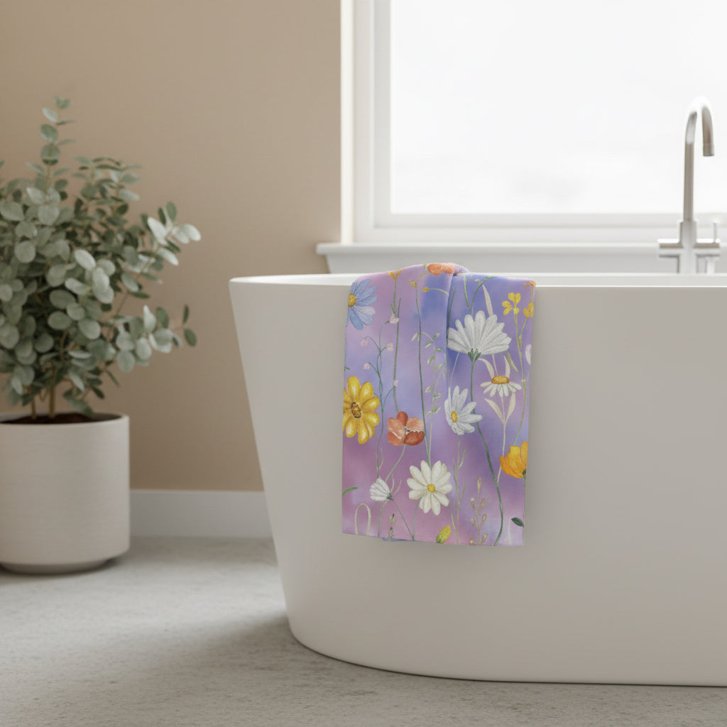 Floral Meadow Face Towel